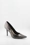 Luz da lua Snakeskin Pattern Stiletto Pumps